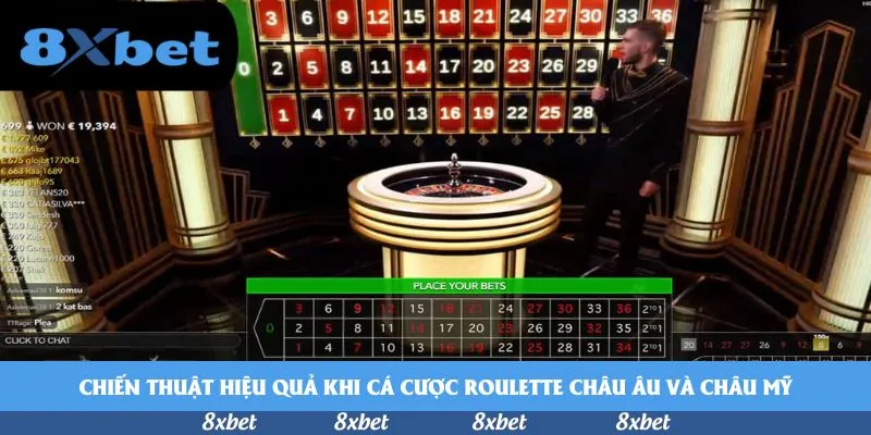Chiến thuật hiệu quả khi cá cược roulette châu Âu và châu Mỹ